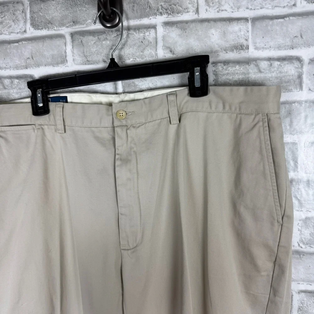 Polo Ralph Lauren Mens Prospect Pant Khaki Tan Chino Trousers 40x30 Cotton Twill